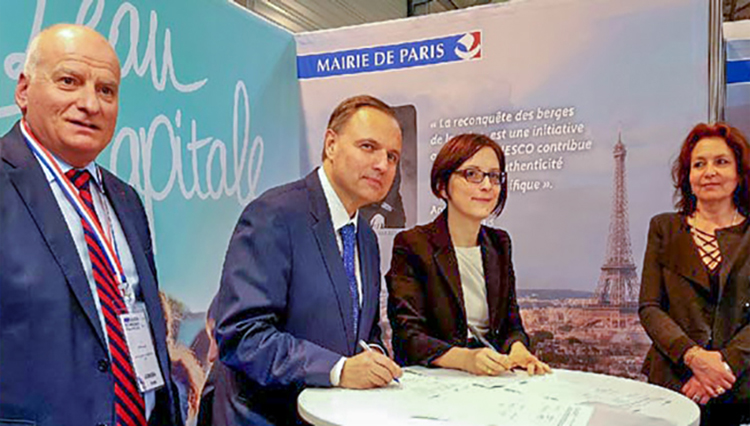 Signataires du SEDIF, du SEPG, du SMGSEVESC et de la ville de Paris